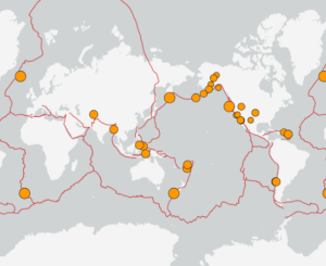 世界最新地震分布(USGS)
