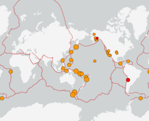 世界最新地震分布(USGS)