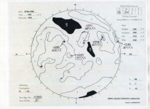 太陽外観図(NOAA)※予報官さんの手書き