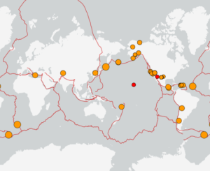 世界最新地震分布(USGS)