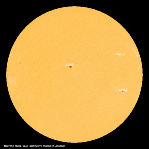 sunspots labeled