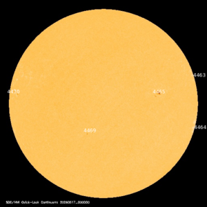sunspots labeled