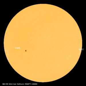 sunspots labeled