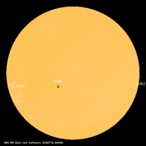 sunspots labeled