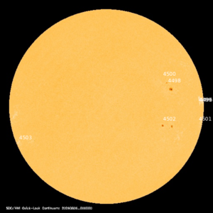 sunspots labeled