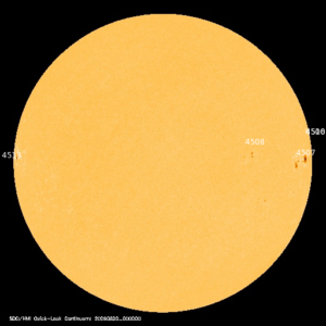sunspots labeled