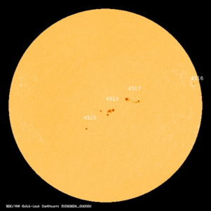 sunspots labeled