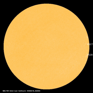 sunspots labeled