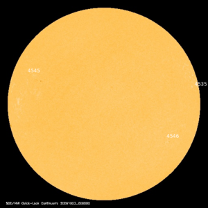sunspots labeled