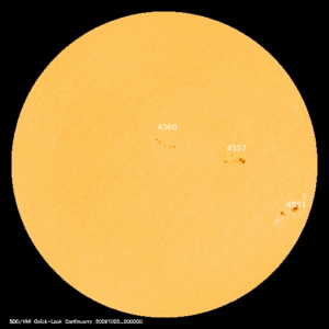sunspots labeled