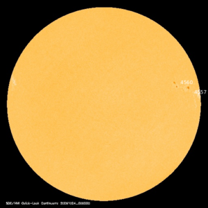 sunspots labeled