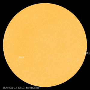 sunspots labeled