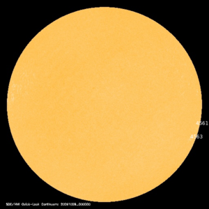 sunspots labeled