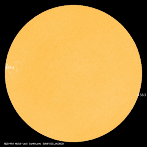 sunspots labeled